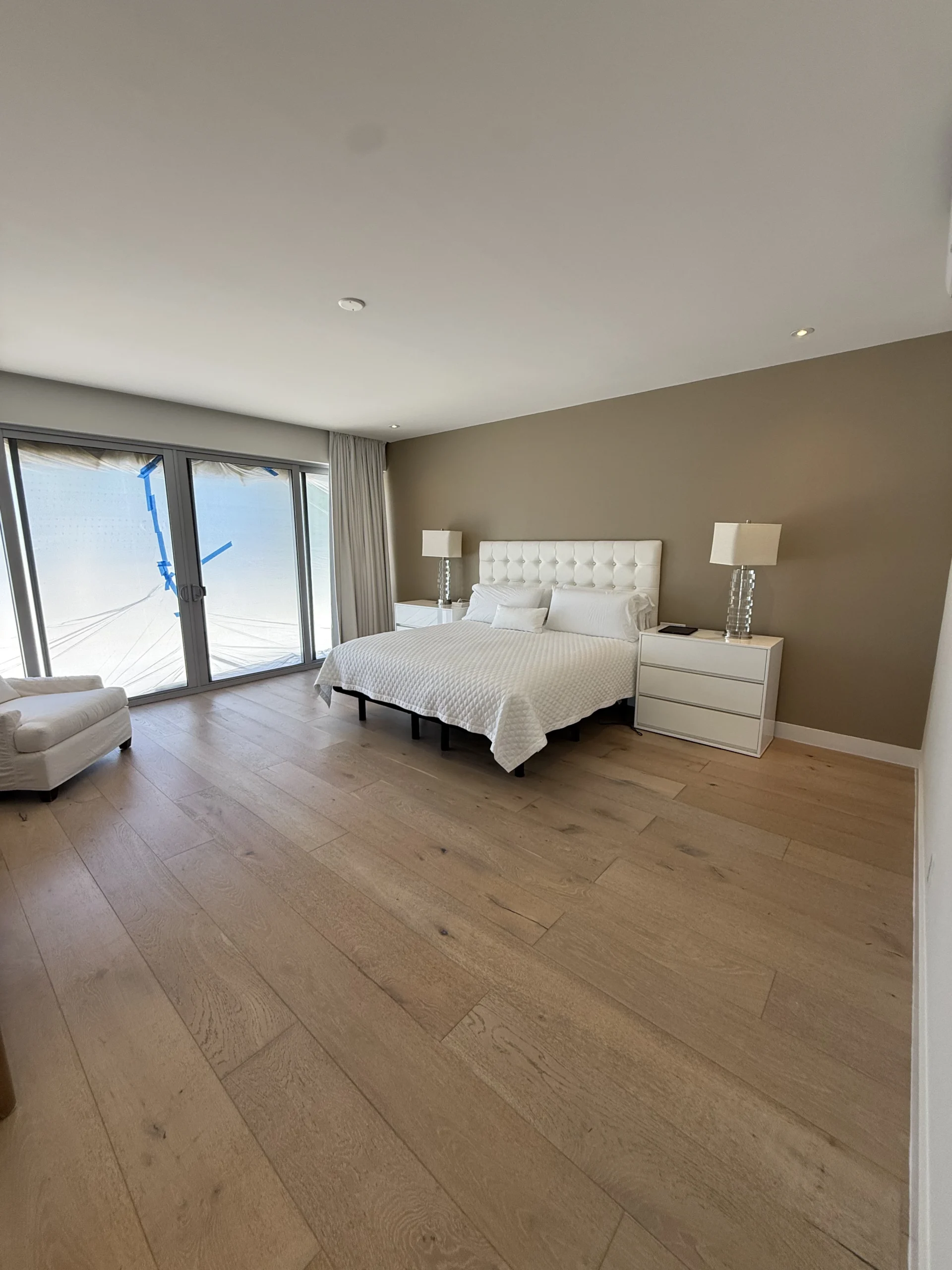 Interior painted bedroom