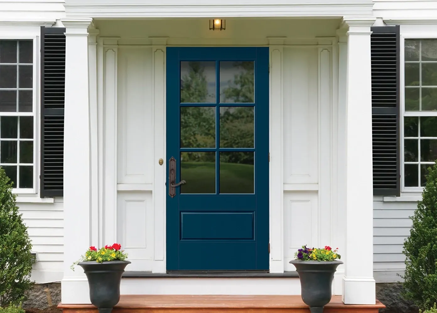 exterior painted door. paintpro south Florida house project